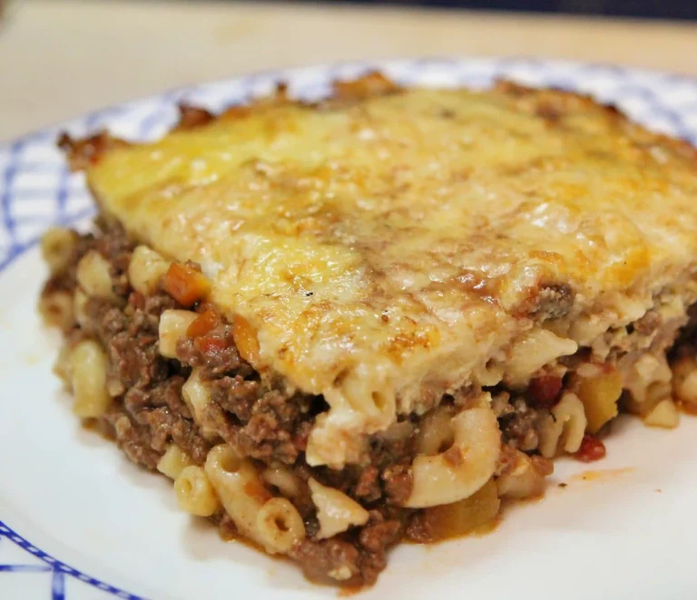 recette de gratin de macaronis a la viande hachee