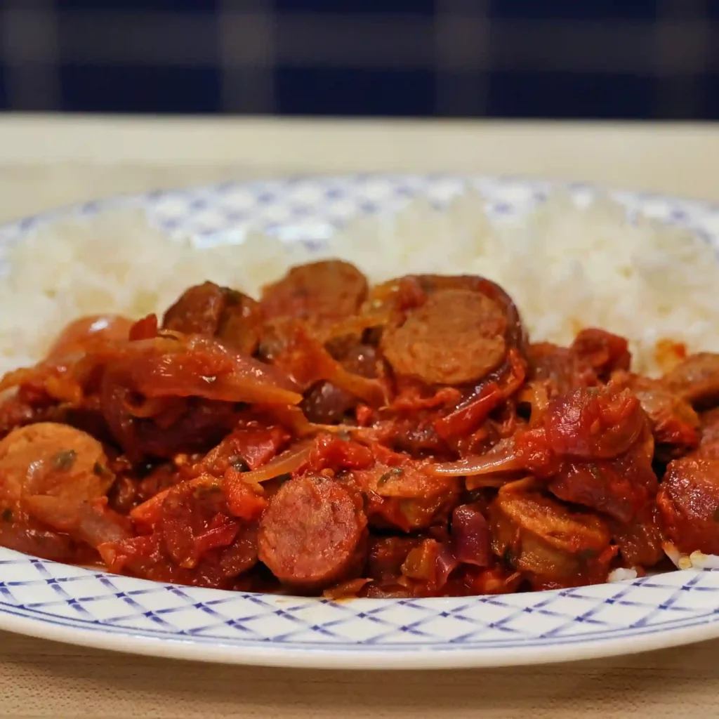 rougail saucisse recette