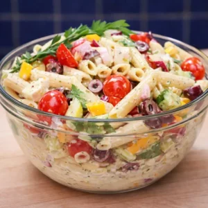 salade de p&acirc;tes &agrave; la grecque