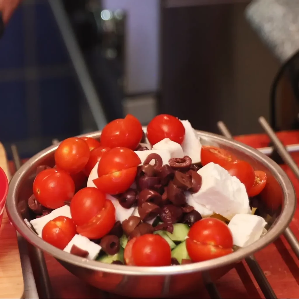 salade de pâtes à la grecque