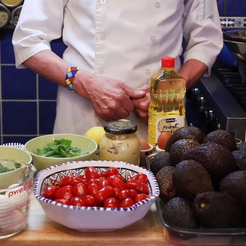salade avocat thon harrisa 