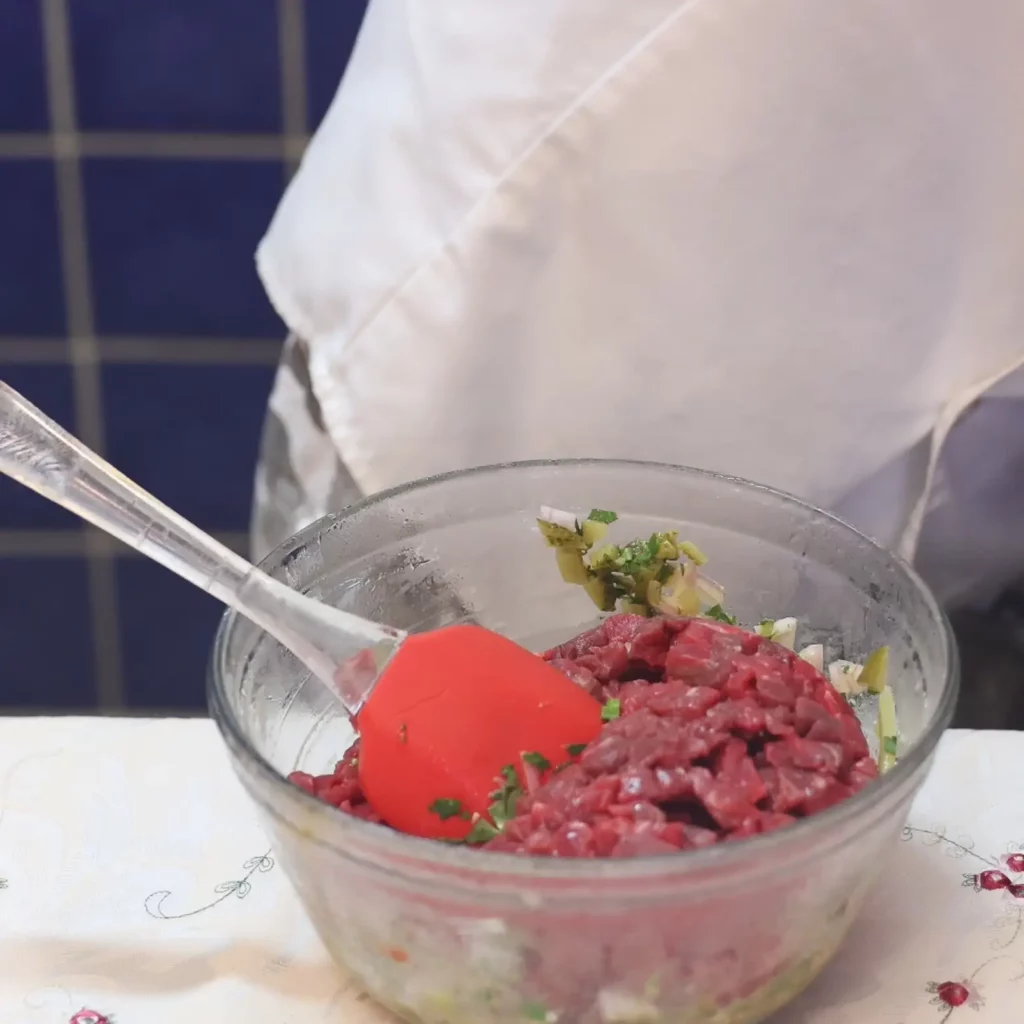 tartare de boeuf 