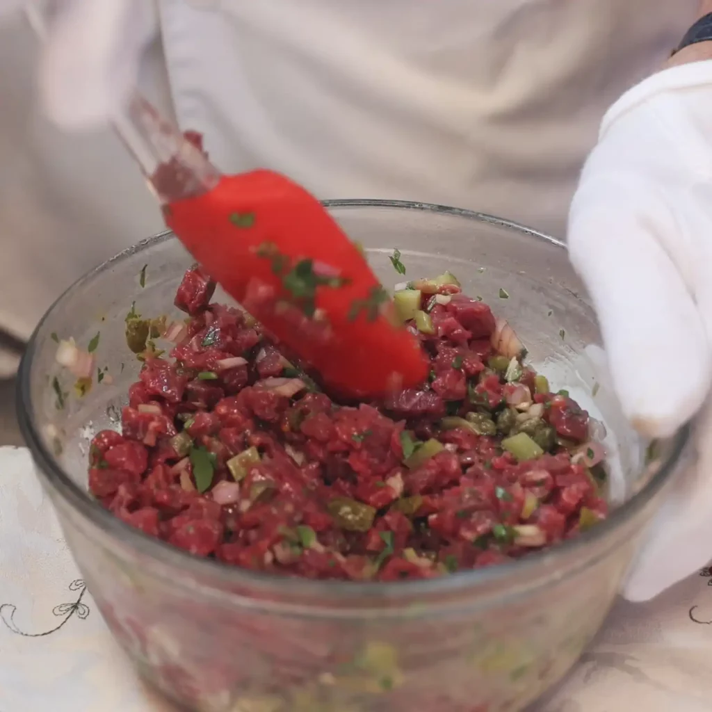 tartare de boeuf 