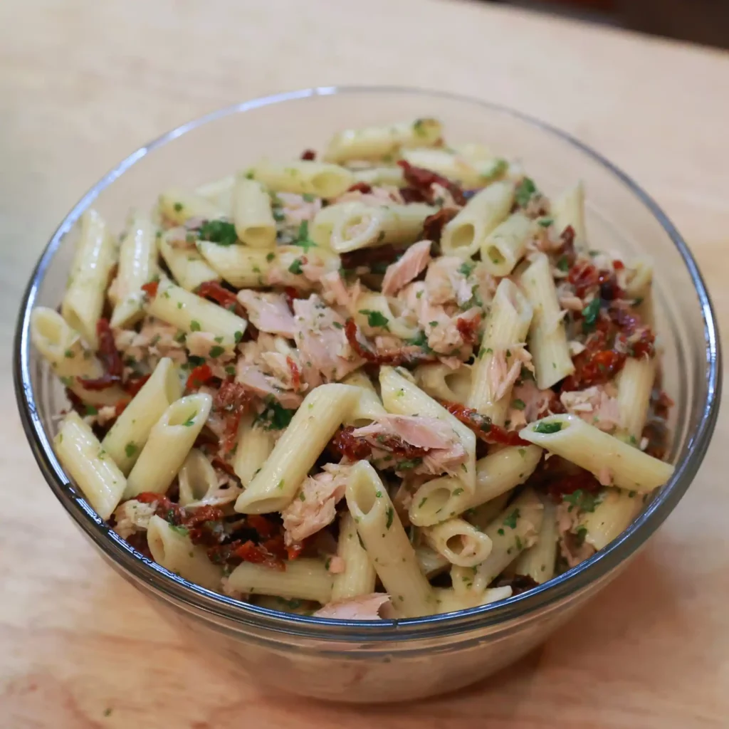 Tuna Pasta Salad with Sundried Tomatoes