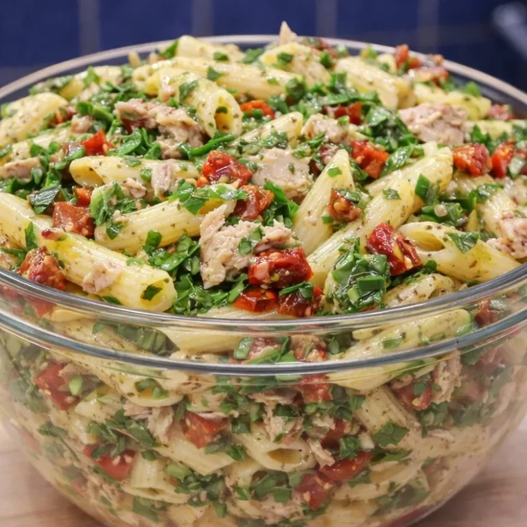 Tuna Pasta Salad with Sundried Tomatoes