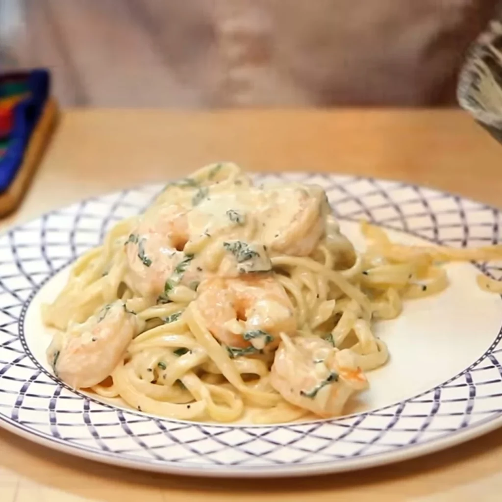 Pâtes aux Crevettes Crémeuses