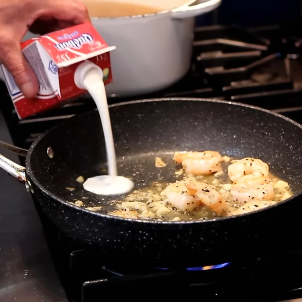 Pâtes aux Crevettes Crémeuses