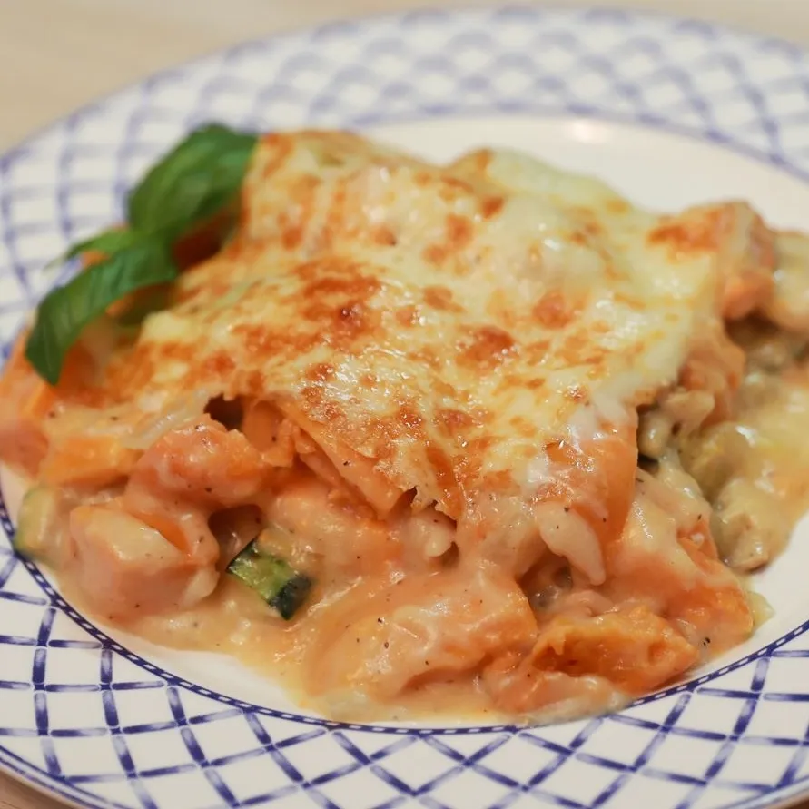 Creamy Chicken and Zucchini Gratin