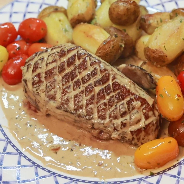 Duck Breast with Dijon Mustard Cream