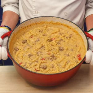 Pâtes Crémeuses au Bœuf Haché