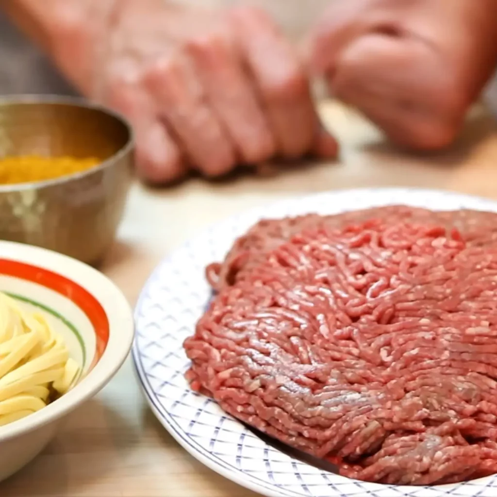 Linguine au bœuf au curry 