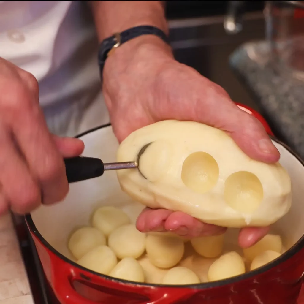Pommes Parisiennes au lard fumé