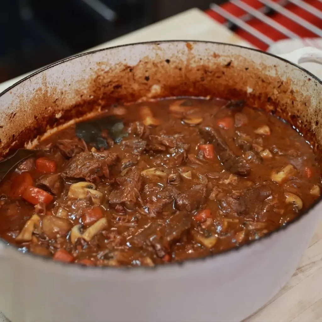 Oven-Braised Beef Bourguignon