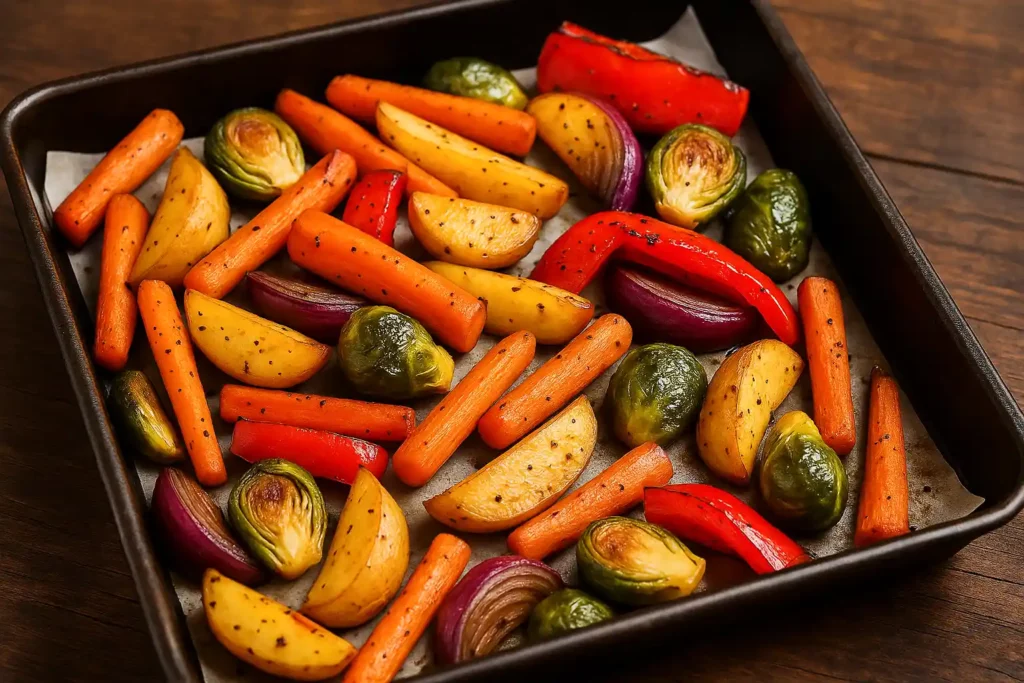 Légumes rôtis au four