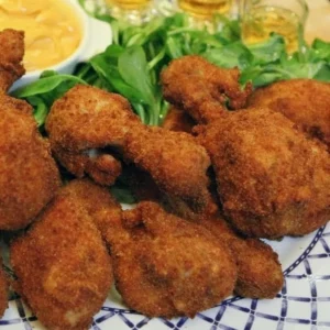 Crispy homemade fried chicken