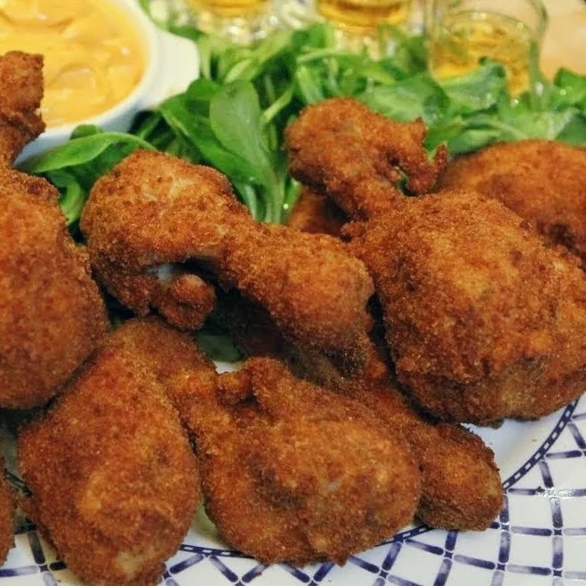 Crispy homemade fried chicken