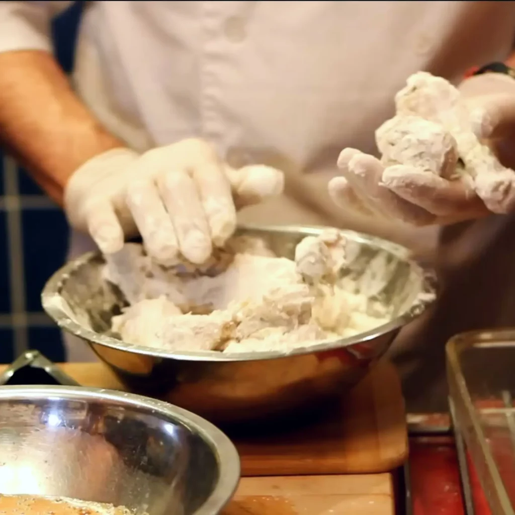 Crispy homemade fried chicken