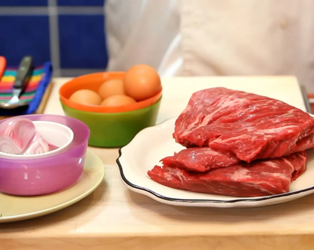 Bavette de bœuf avec sauce béarnaise