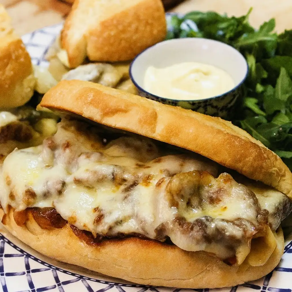 Ultimate Homemade Philly Cheesesteak Sandwich