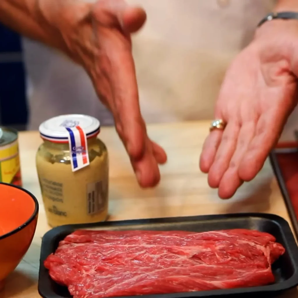 Sandwich de bavette à la harissa