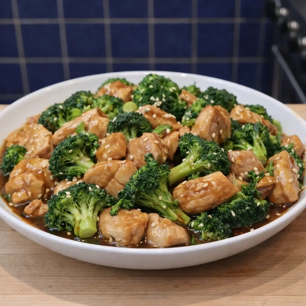 Saut&eacute; de poulet au brocoli &agrave; la po&ecirc;le 