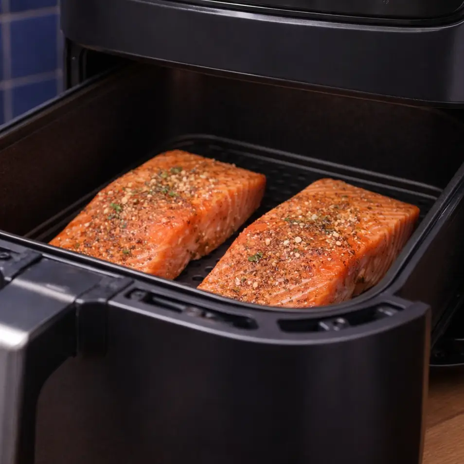Saumon &agrave; la friteuse &agrave; air