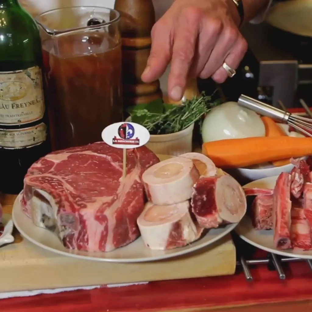 Côte de bœuf à la moelle