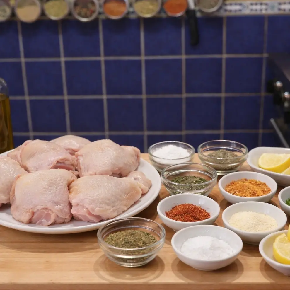 Oven-Baked Chicken Thighs 