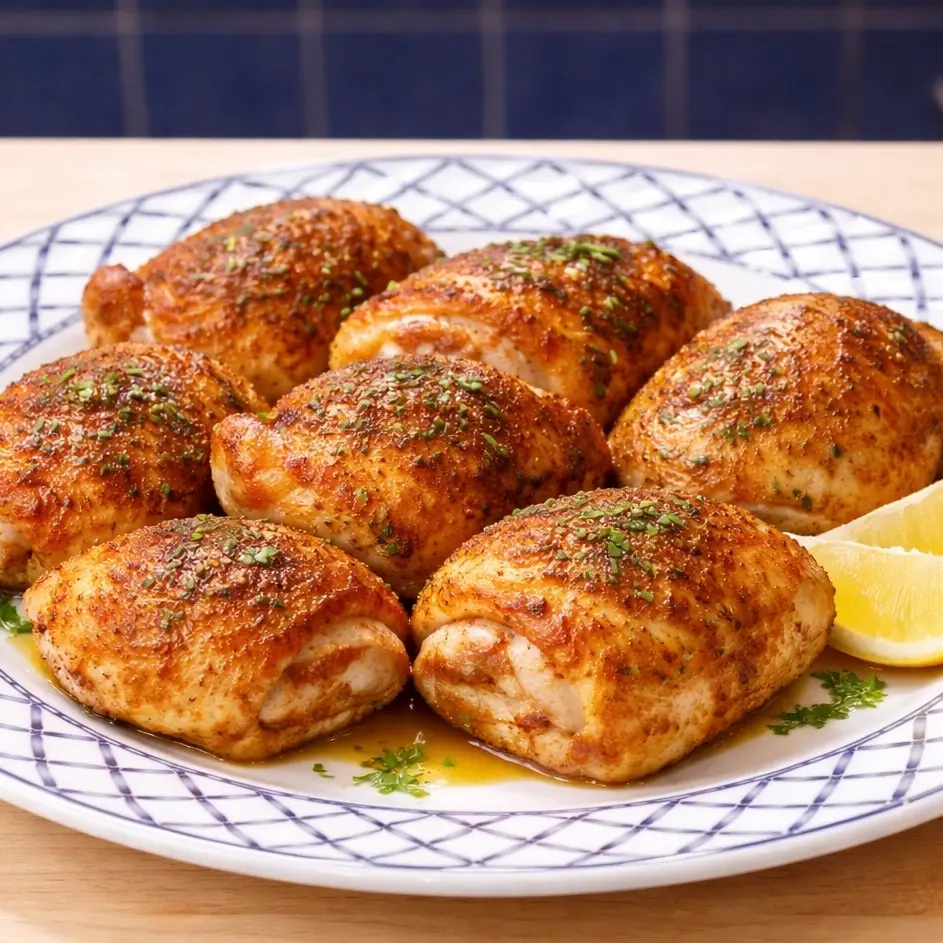 Oven-Baked Chicken Thighs 