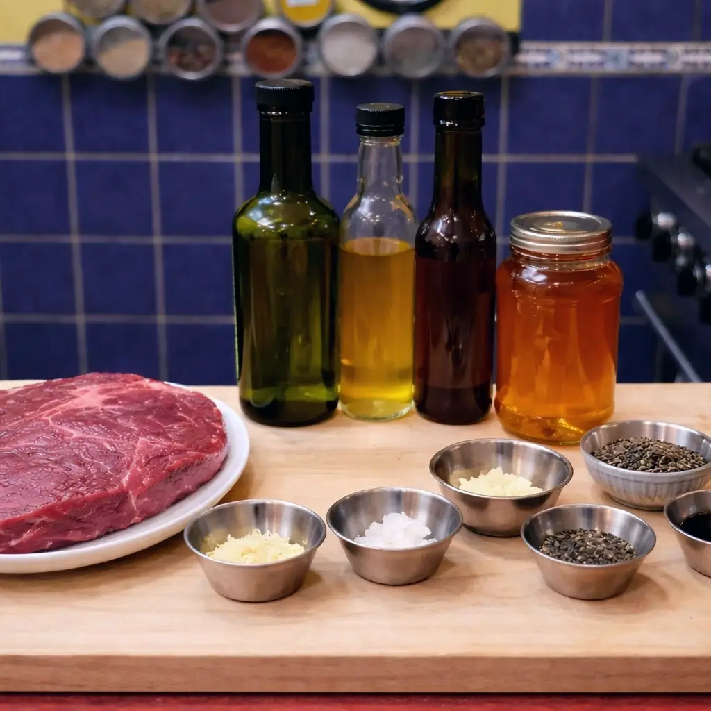 Marinade Moutarde & Miel pour Steak 