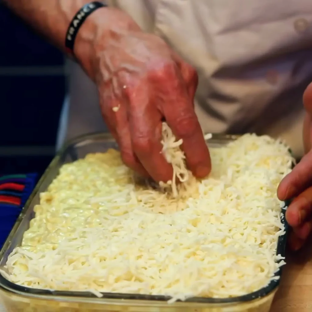 Gratin de macaronis au fromage