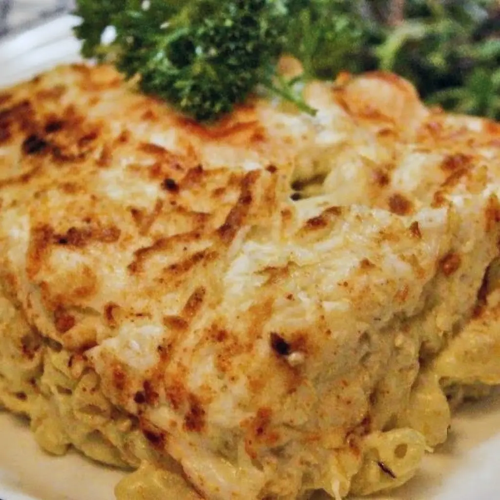 Gratin de macaronis au fromage