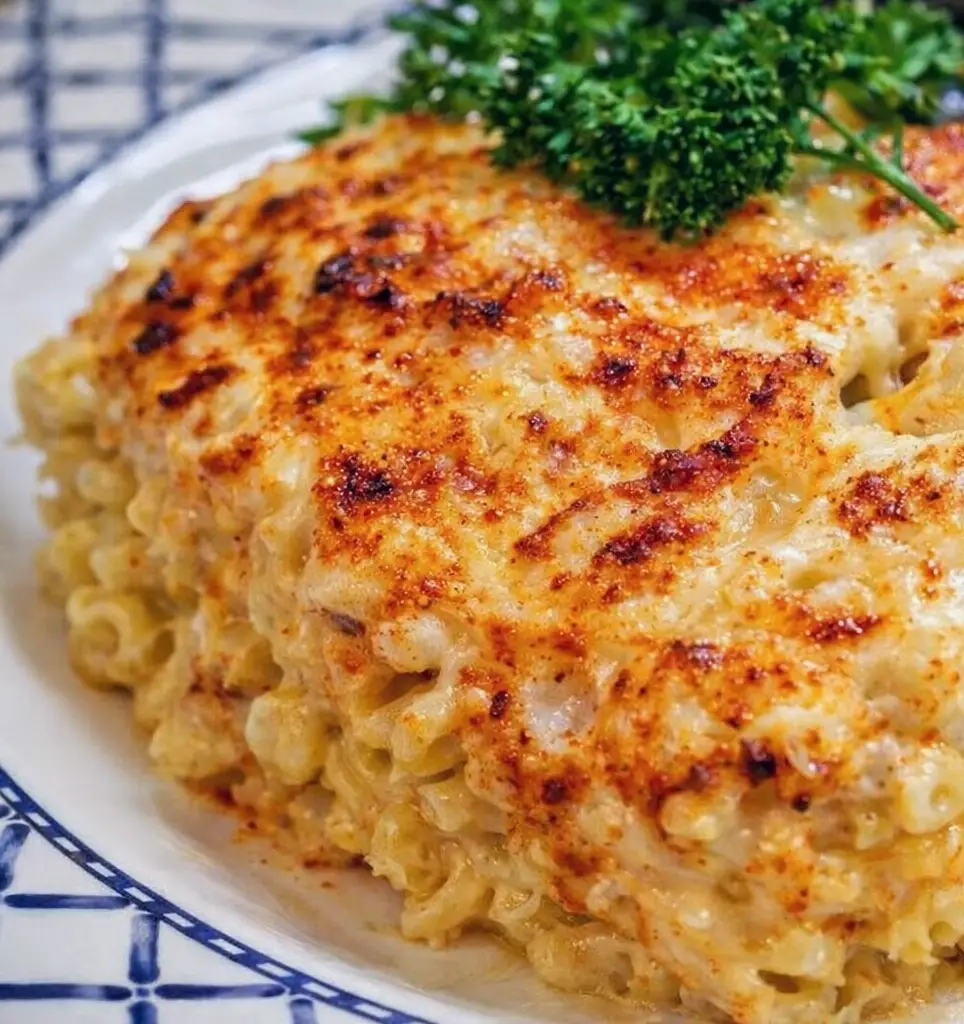 Gratin de macaronis au fromage