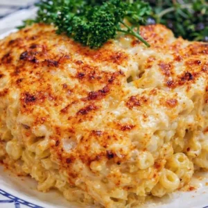 Gratin de macaronis au fromage