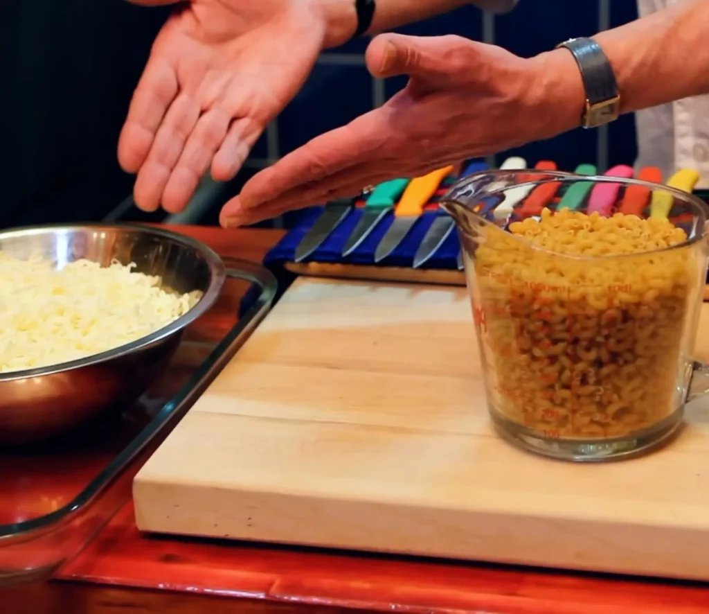 Gratin de macaronis au fromage