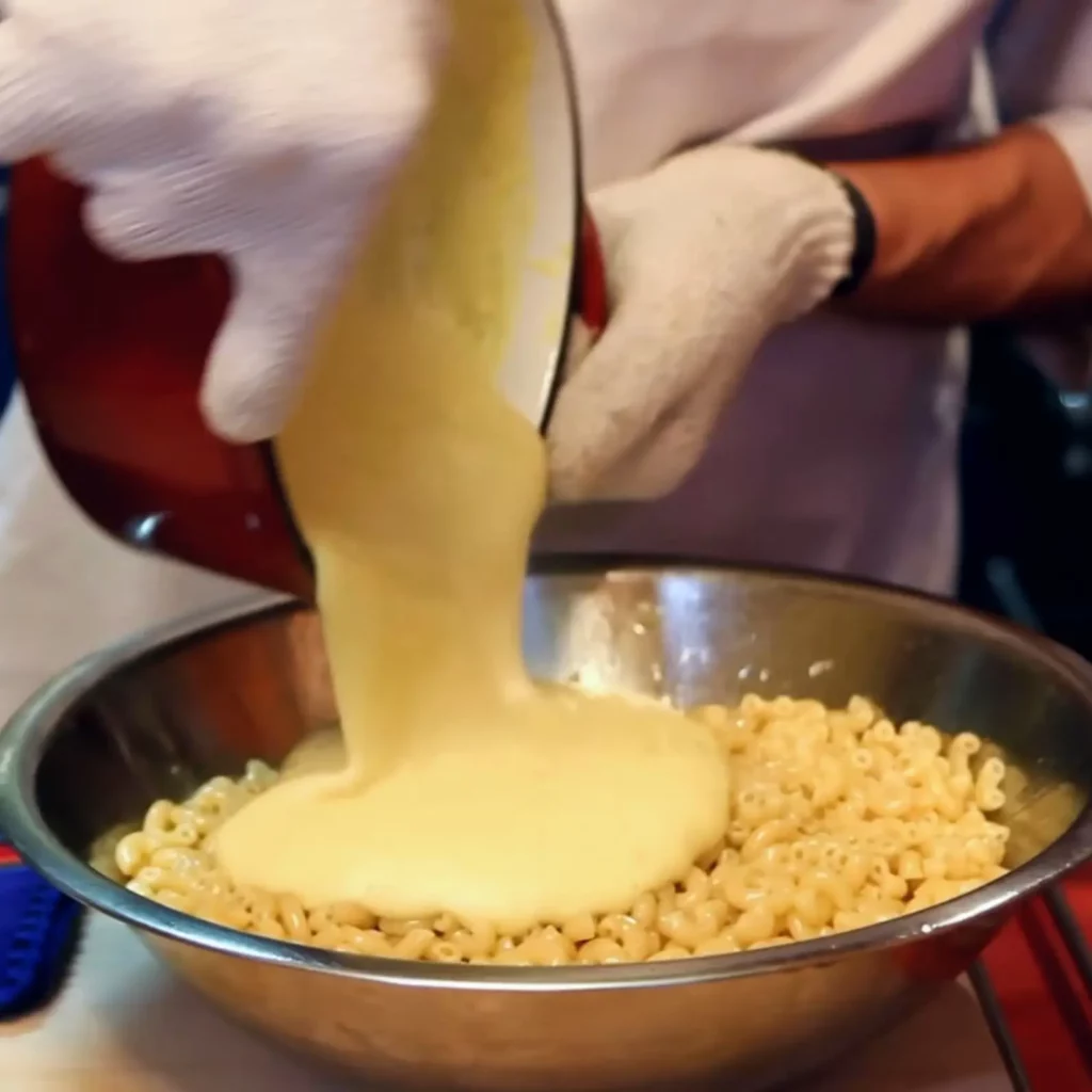 Gratin de macaronis au fromage