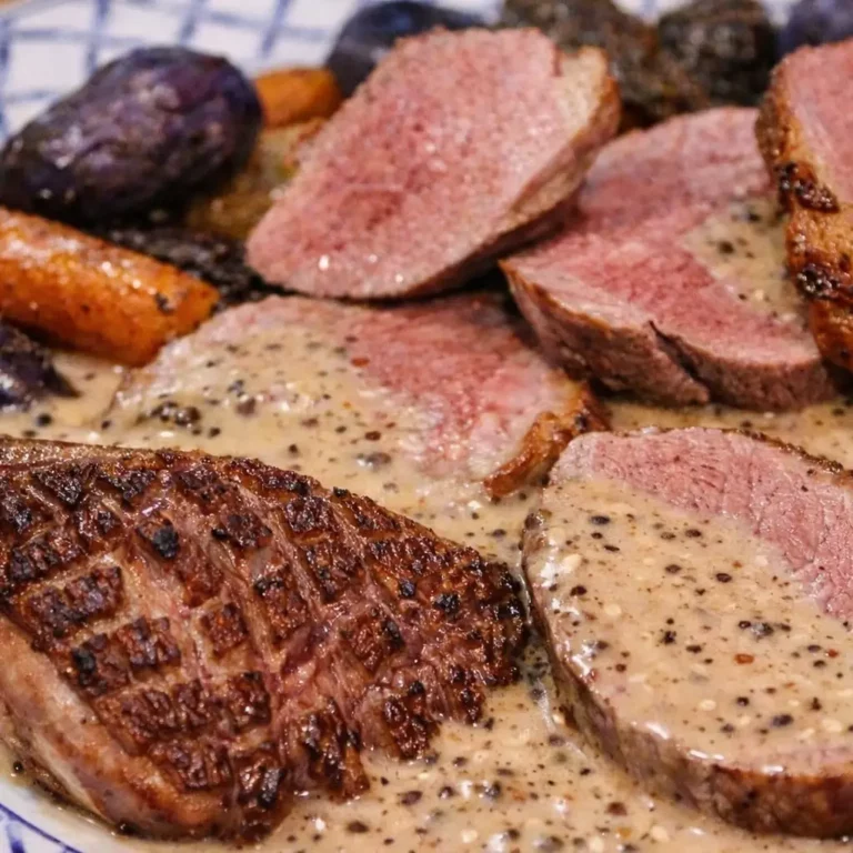 Magret de canard au poivre