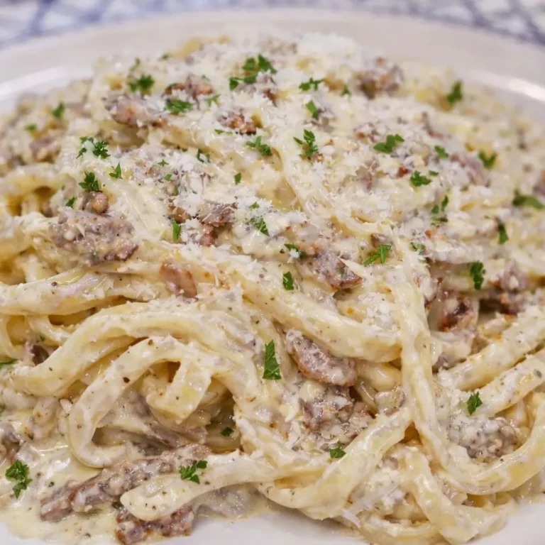Linguine Carbonara Cr&eacute;meuse (Avec Cr&egrave;me)