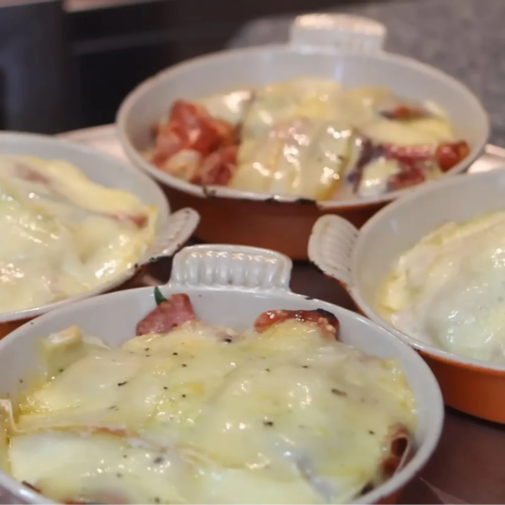Raclette express au four