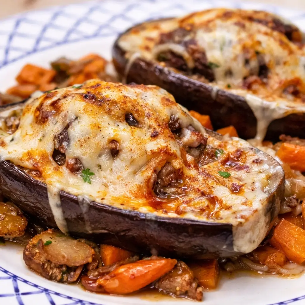 Aubergines Farcies au B&oelig;uf