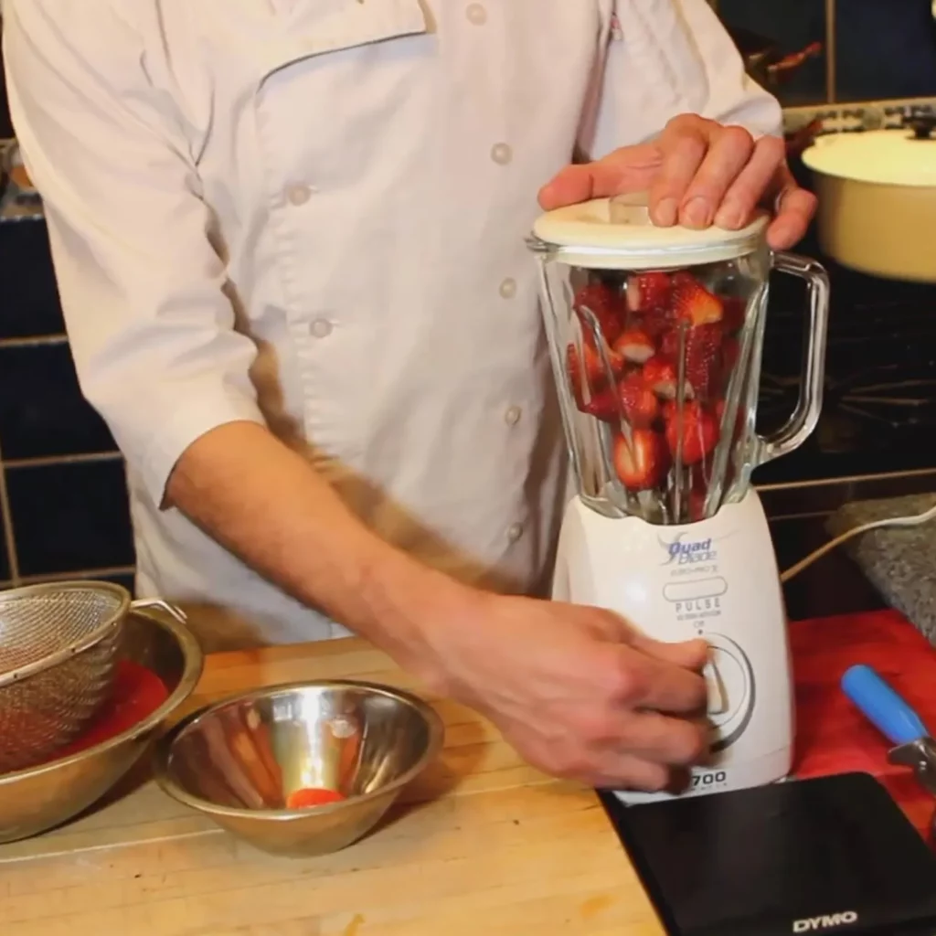 Homemade Strawberry Sorbet 