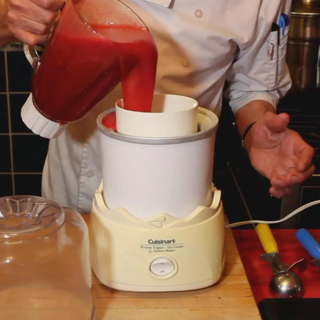 Homemade Strawberry Sorbet 