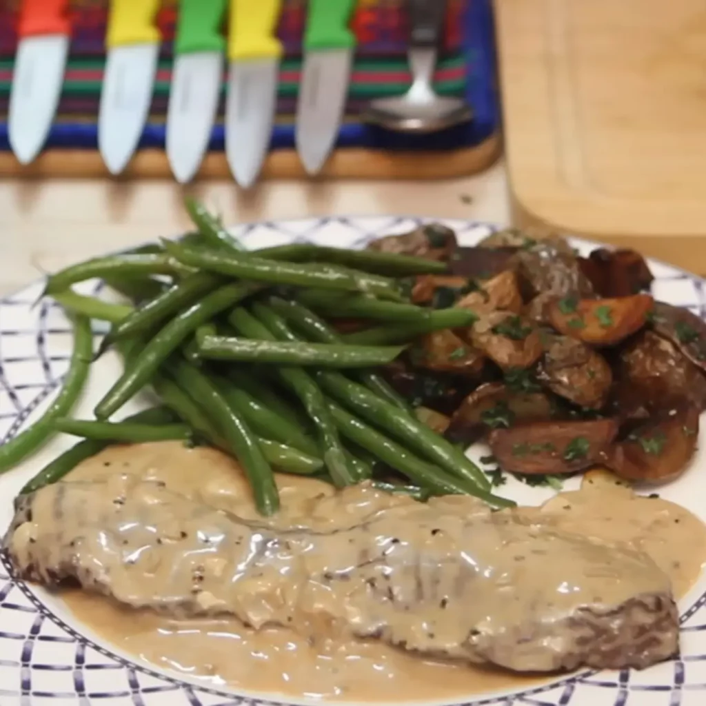 Steak with Creamy Camembert