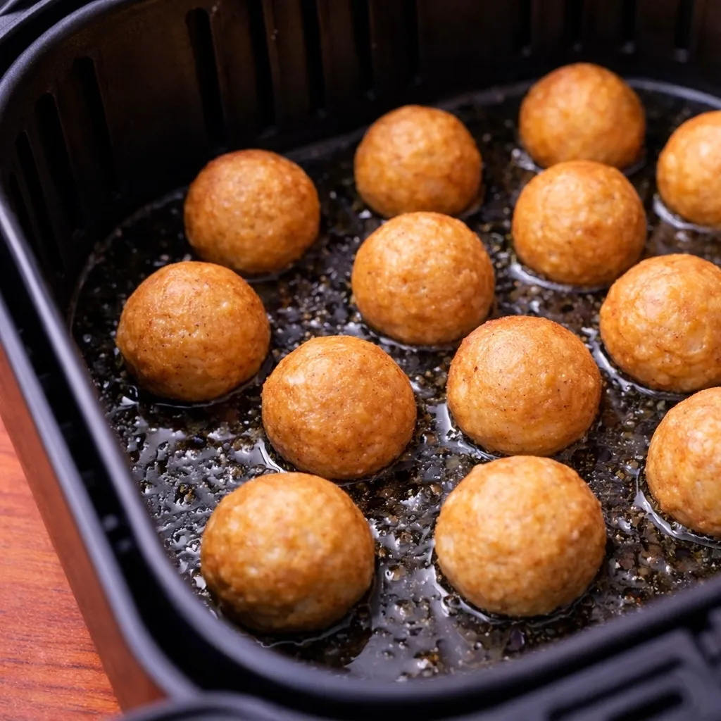 Bouch&eacute;es de beignets &agrave; la friteuse &agrave; air 