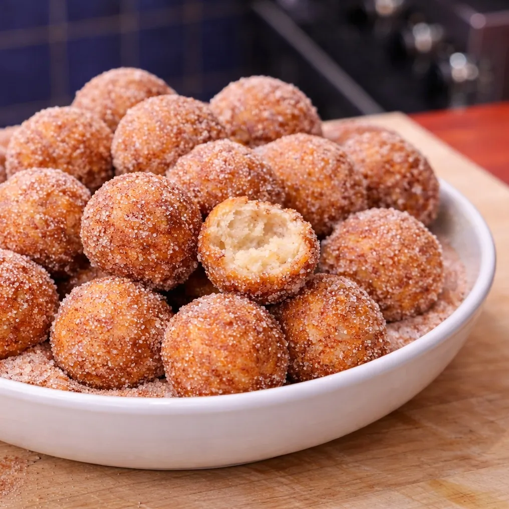 Bouch&eacute;es de beignets &agrave; la friteuse &agrave; air 