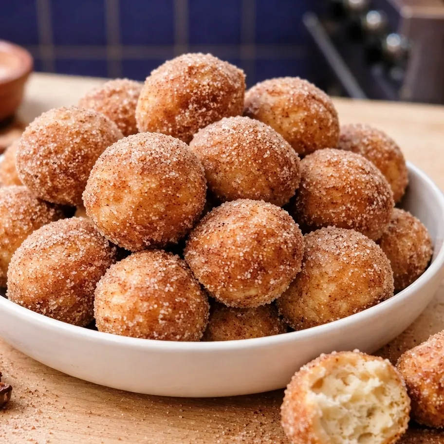 Bouch&eacute;es de beignets &agrave; la friteuse &agrave; air 