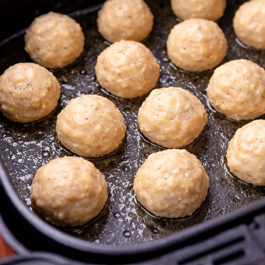 Bouch&eacute;es de beignets &agrave; la friteuse &agrave; air 
