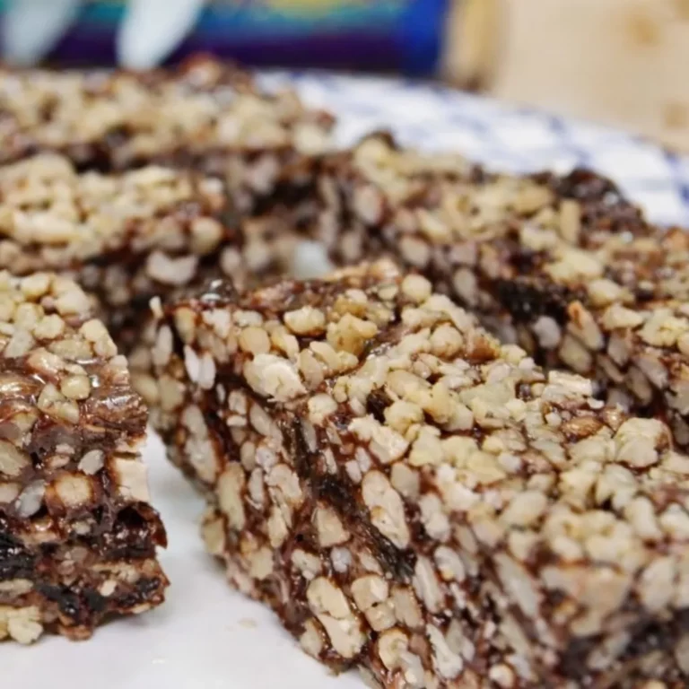 Homemade Nut & Chocolate Chewy Bars
