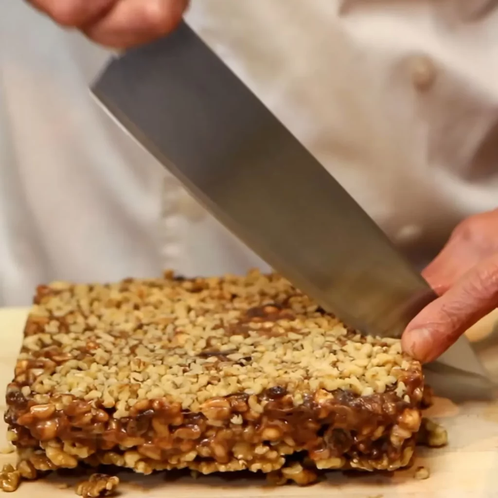 Homemade Nut & Chocolate Chewy Bars 