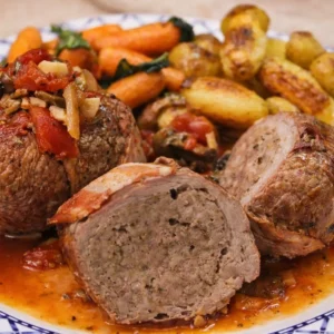 Veal Paupiettes with Hunter-Style Mushroom Sauce